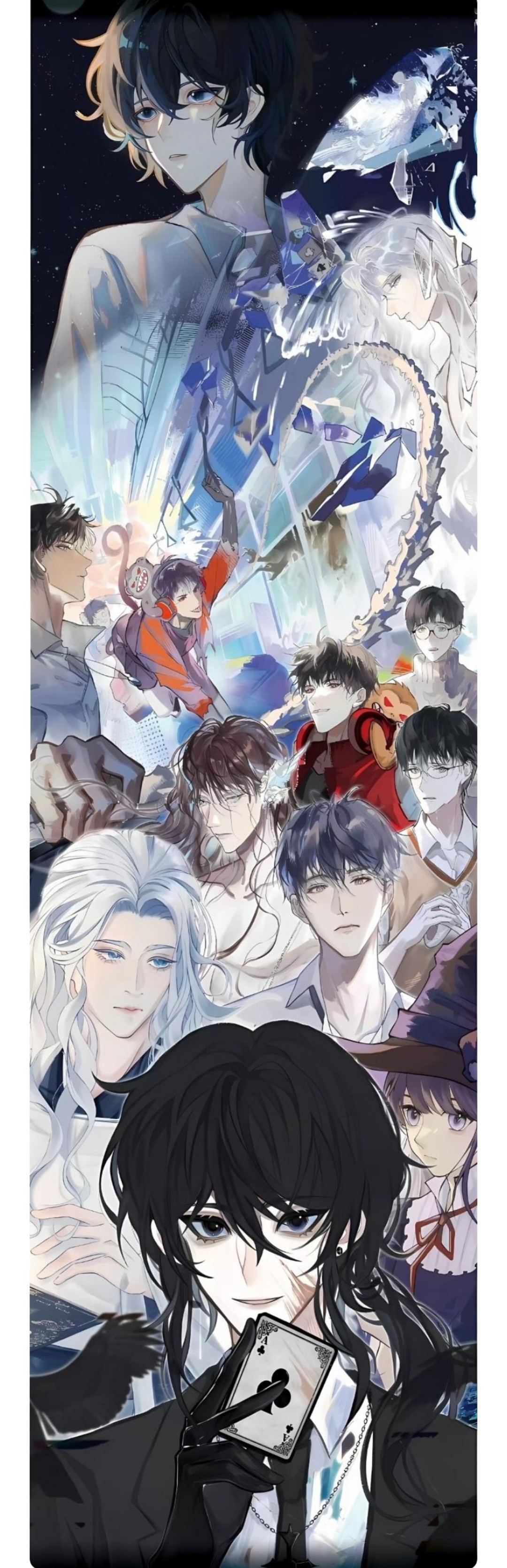 我在惊悚游戏里封神# 大合照  转自bàsue#漫画