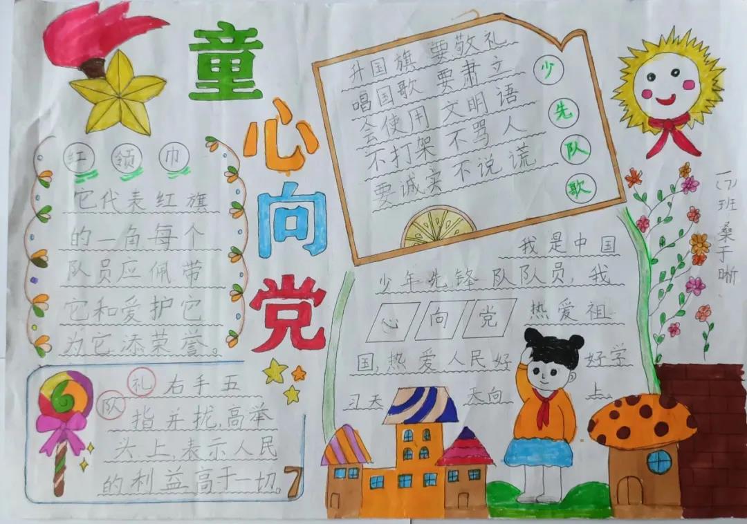 分享几个争当小先锋的手抄报从小学先锋,长大做先锋!