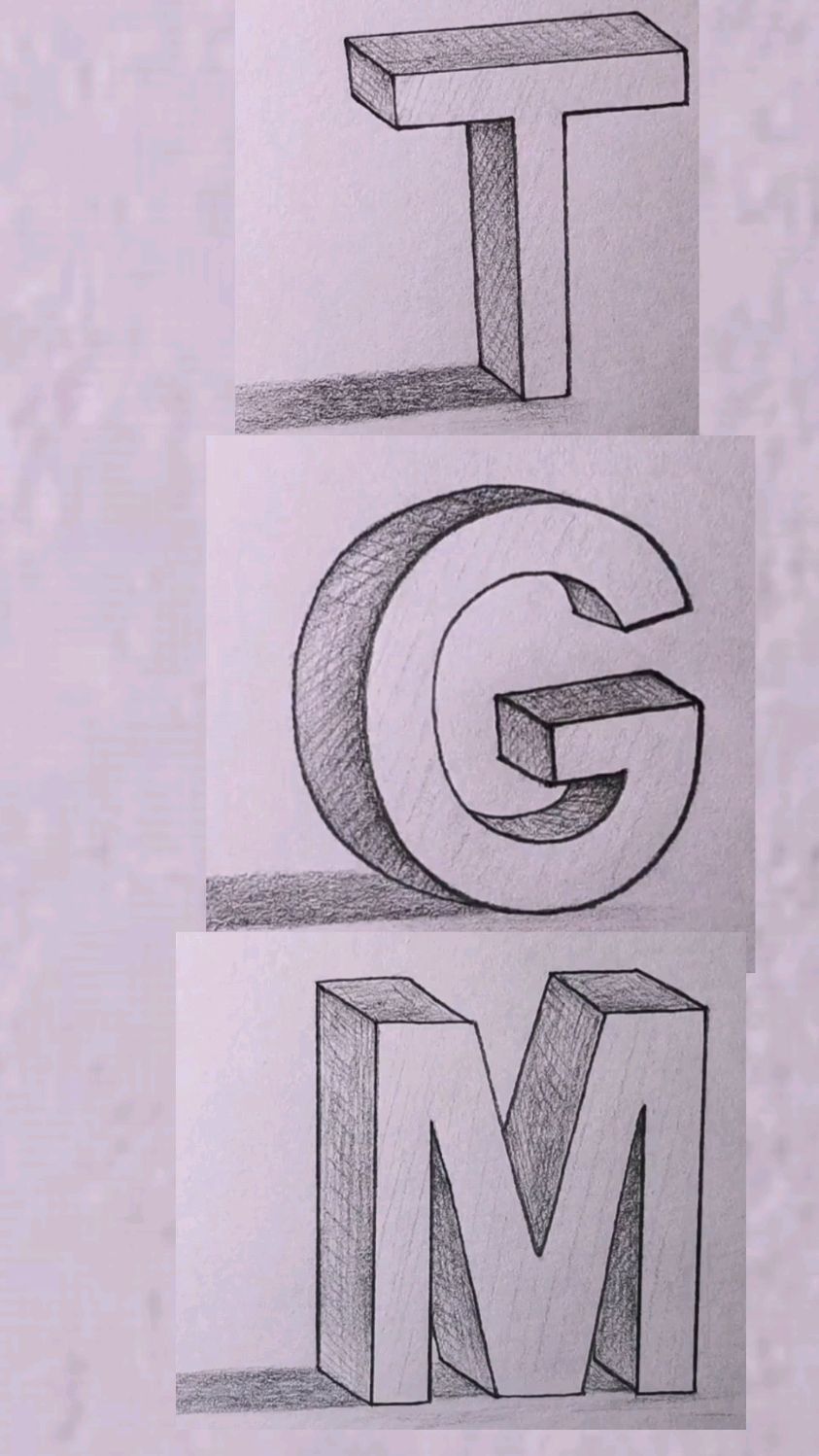 简笔画:教大家画立体字母