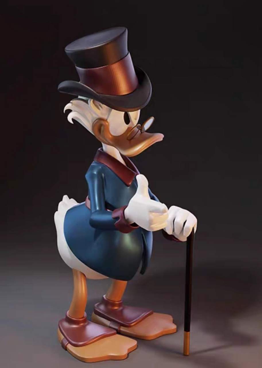 复古机械唐老鸭  开心鸭史高治迪士尼潮玩正版授权大娃摆件!