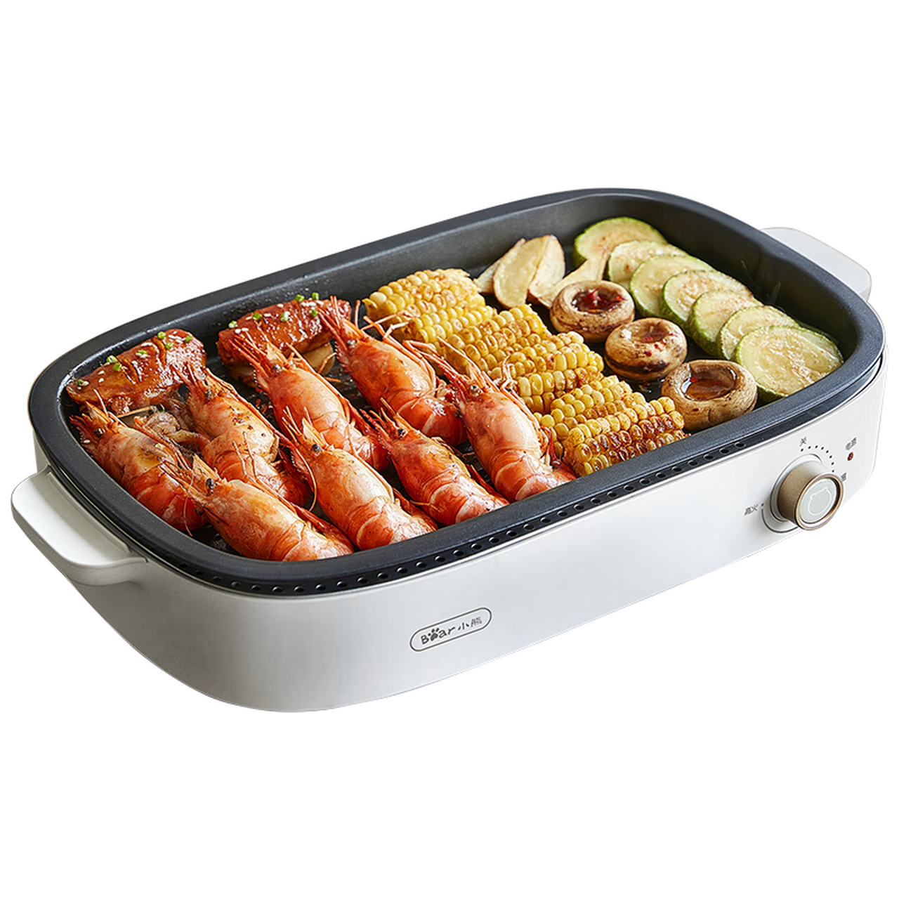 小熊(bear)烤肉锅 烤盘 电烤炉烧烤 电烤盘 烤肉炉 电烧烤炉家用 多