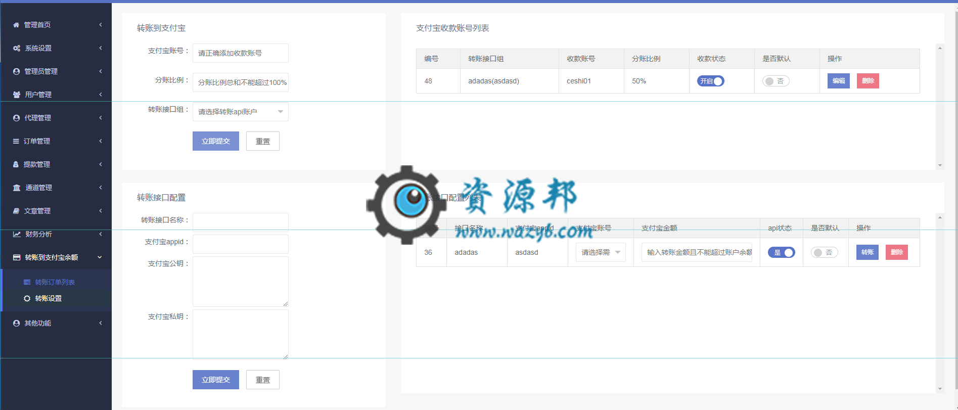 三方支付四方支付聚合支付系统 集成 支付宝分账 代付 多商户 短信邮件 谷歌令牌验证插图