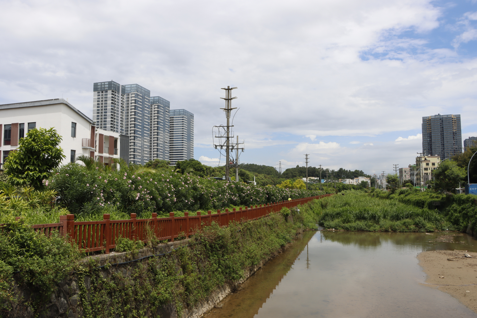 深圳龙岗西坑河安良段风光摄影