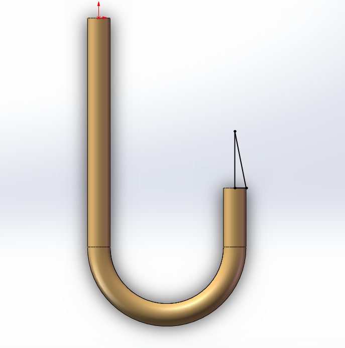 金色的鱼钩怎么画