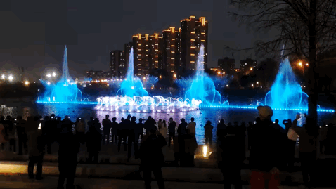 惊艳亮相!无锡新增一处大型音乐喷泉