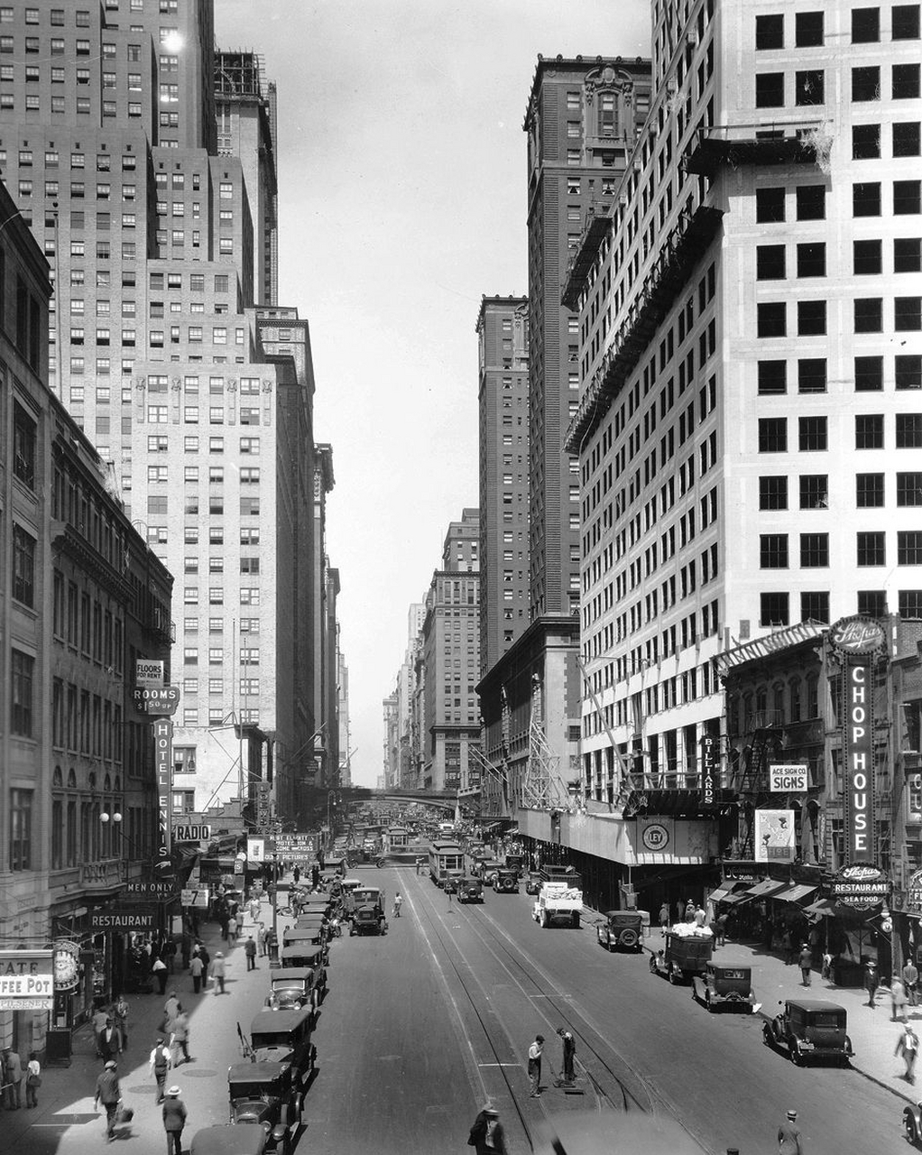 1929年的街景(纽约第42大街)