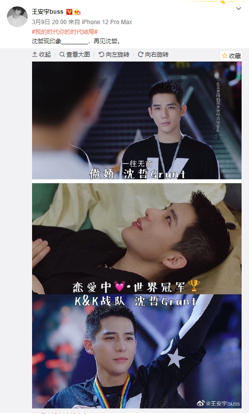 我的时代你的时代结局,王安宇发文告别沈哲