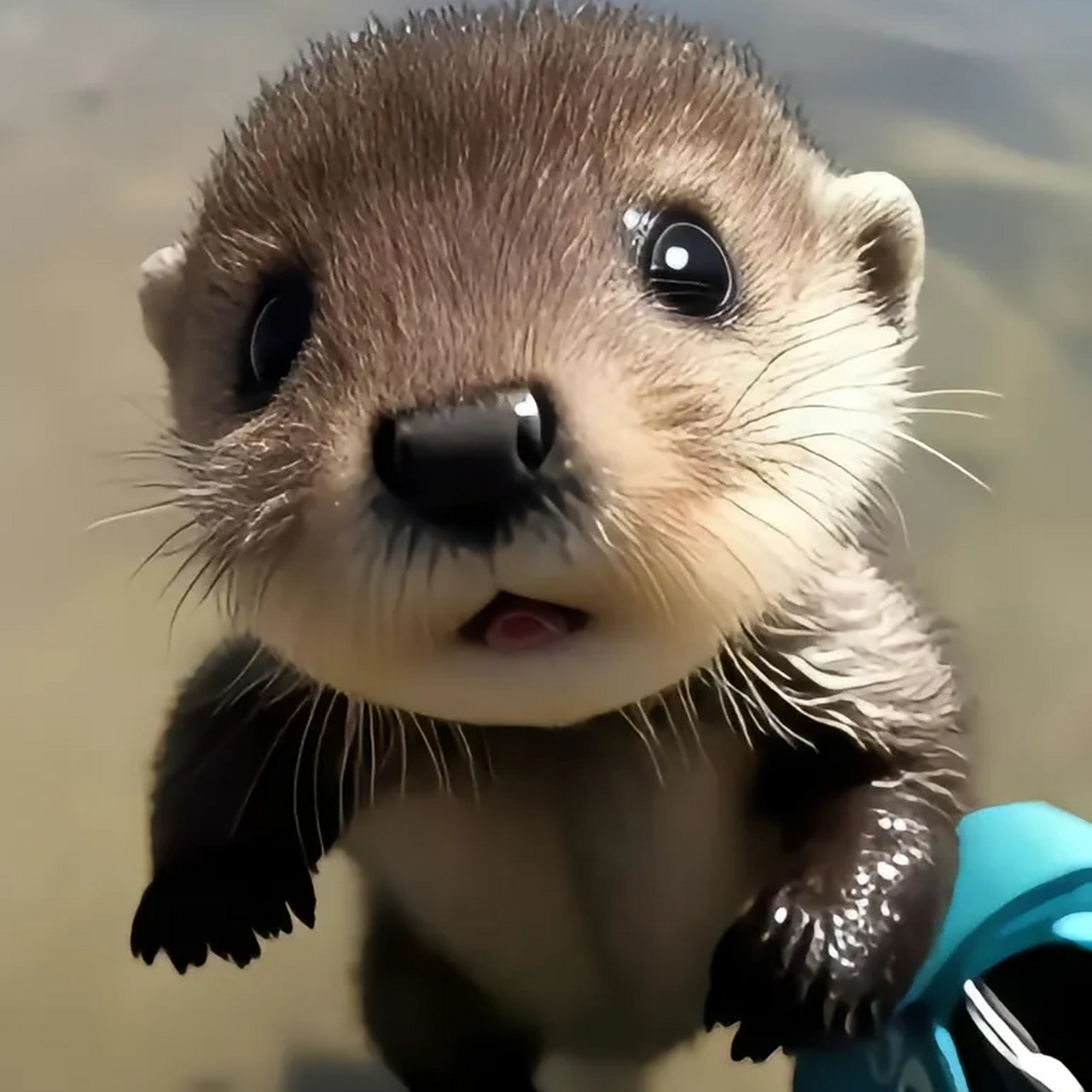 被深海毛茸茸的海獭萌翻了