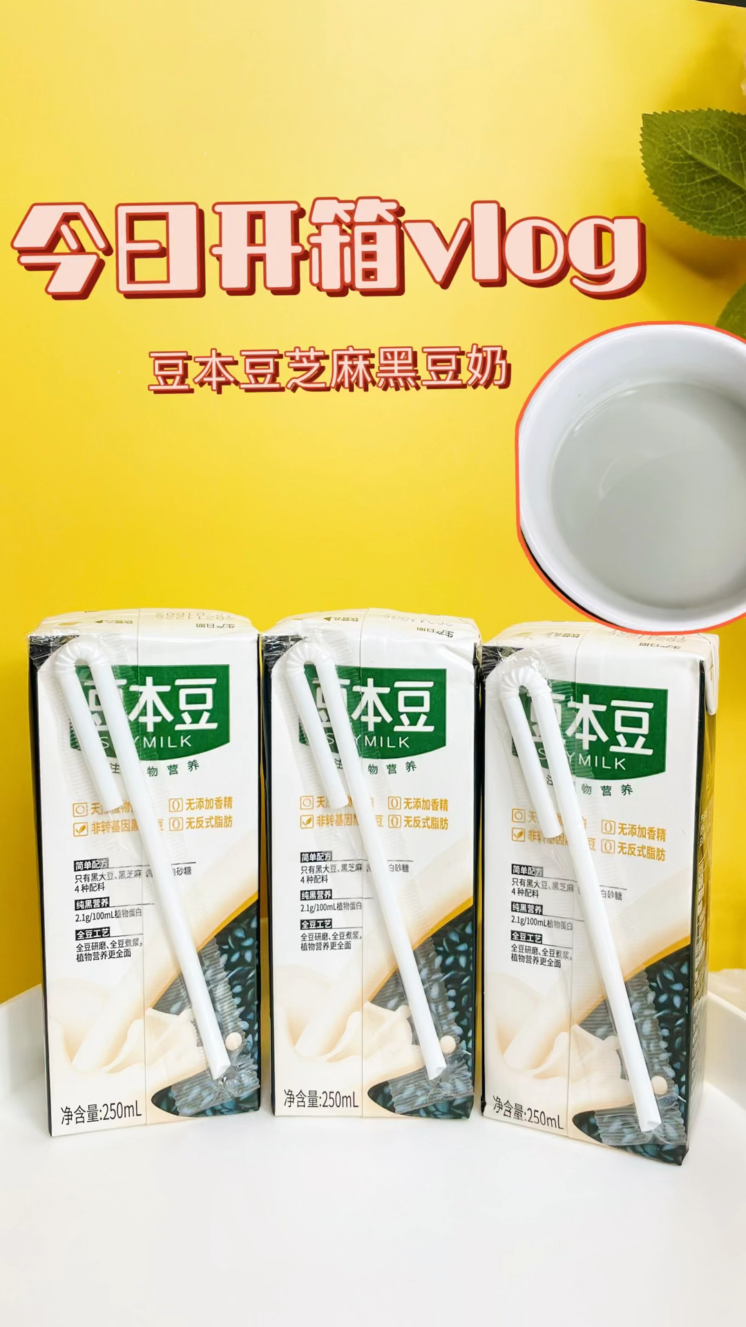 过年少不了的礼品豆本豆芝麻黑豆奶