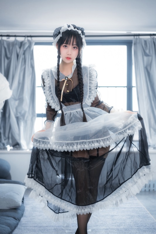 ⭐丝模写真⭐喵糖映画 VOL.097 萌芽儿o0 – NO.13 透明女仆 [27P-185MB]