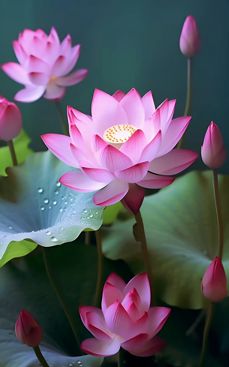 荷花朵朵开,真的很美啊! 在接下来的日子里,每天都是好运连连!