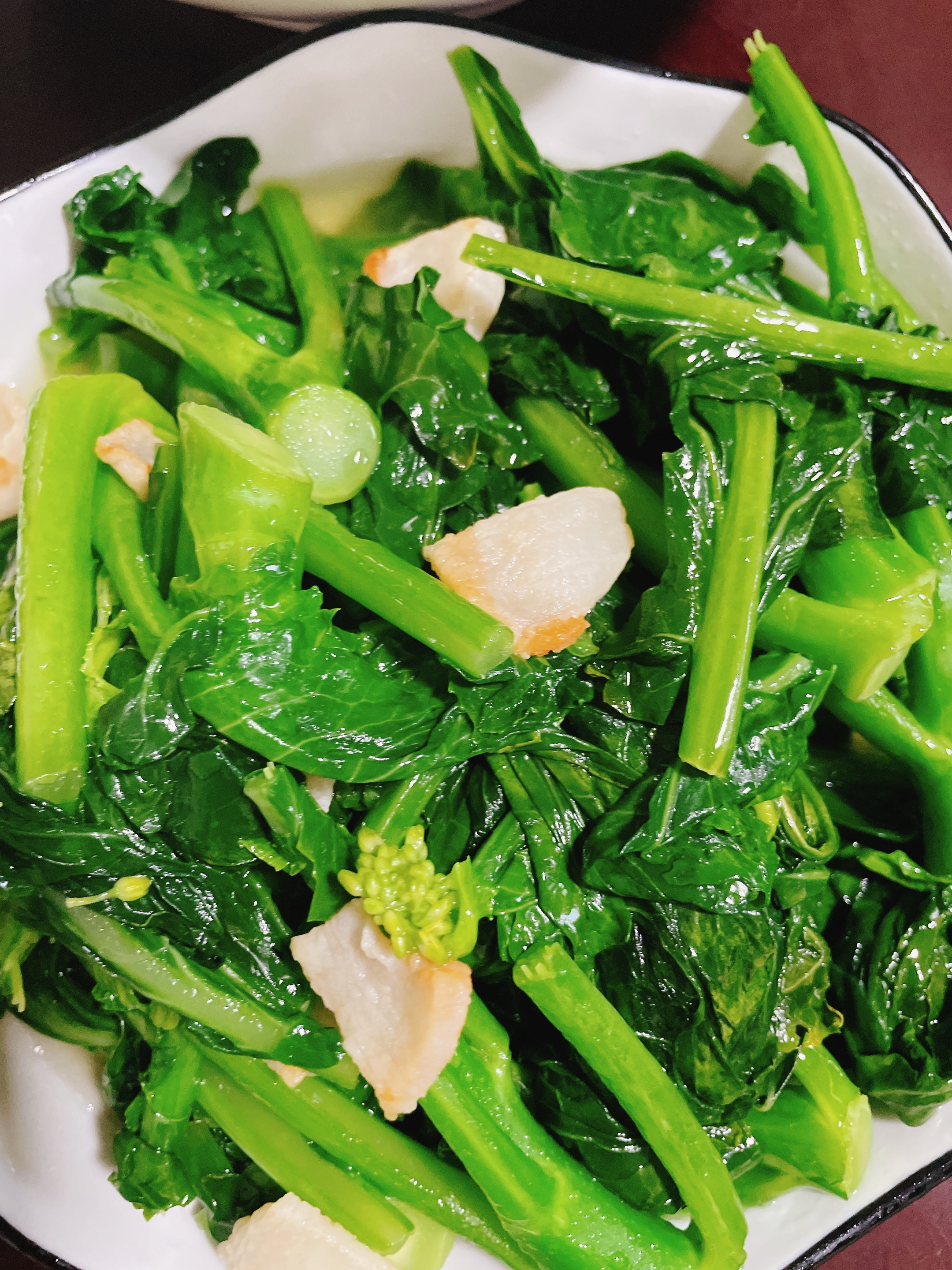 潮汕家常菜 炒菜心 干鱿鱼炒肉 焖煮海虹 豆腐汤 家常做法简单美味