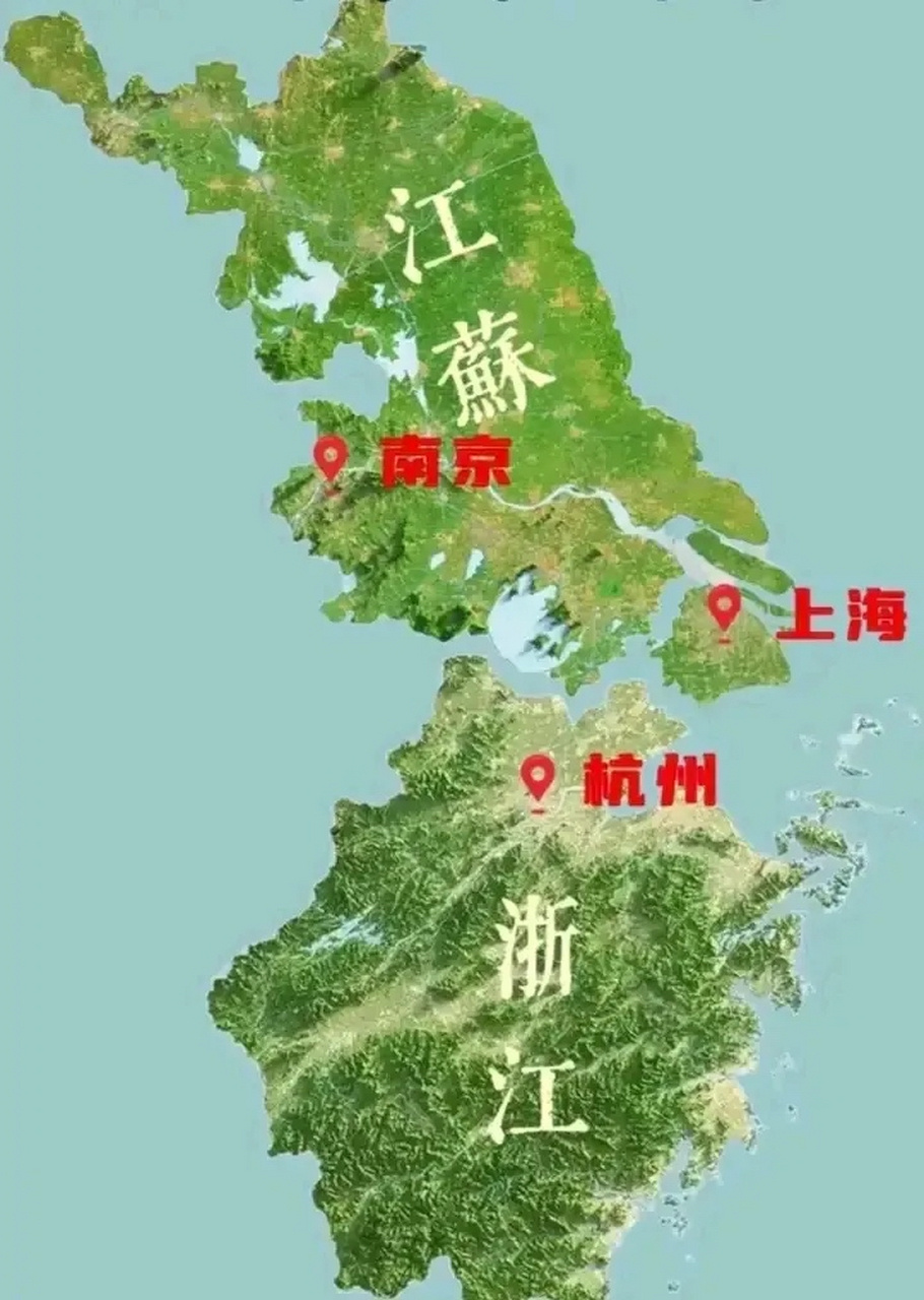实在看不出江苏地形比浙江好在哪?