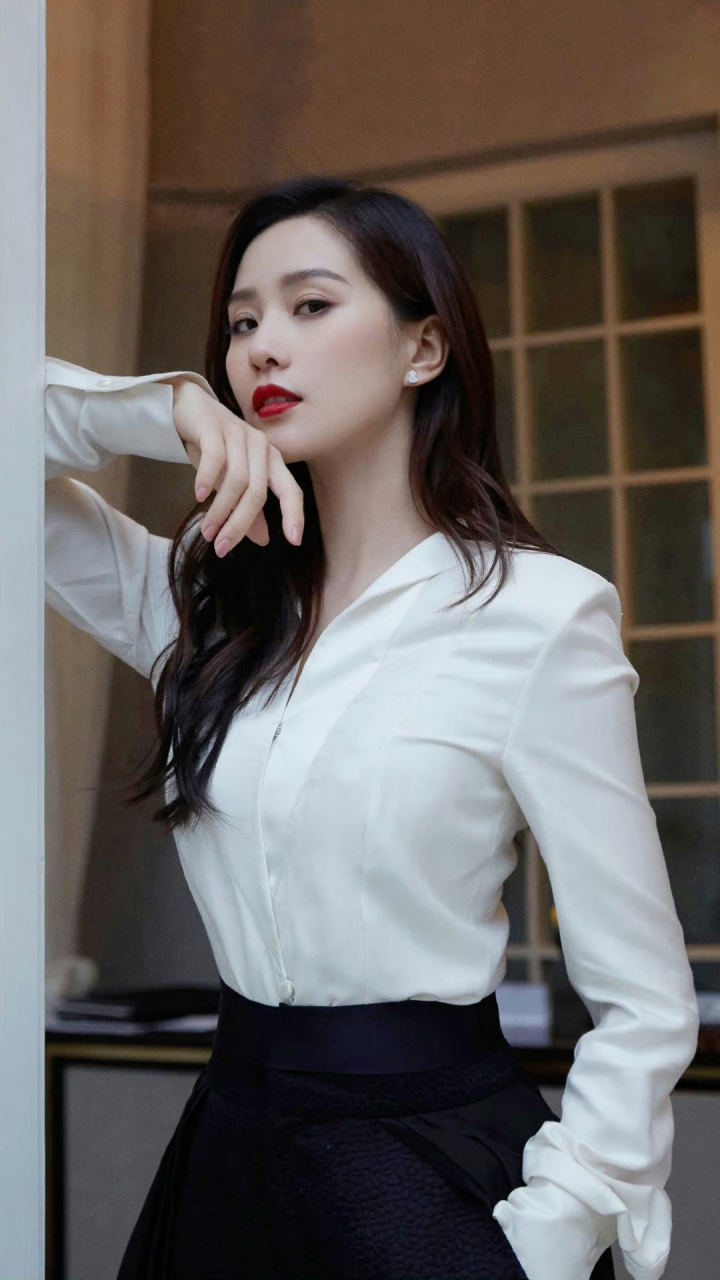 刘诗诗# 雪肤玉貌的容颜,清纯唯美,婀娜多姿的身材,前凸后翘,性感