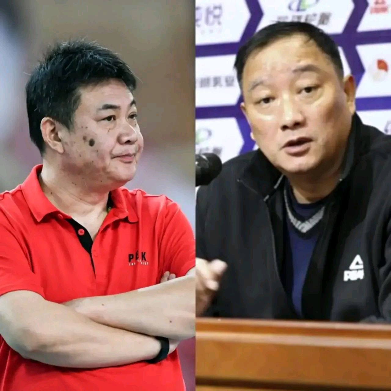 中国男女排主教练吴胜和蔡斌在比赛中指挥比赛时缺乏激情和展现必胜的
