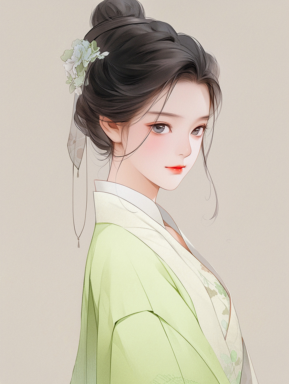 古风女头像:缘来缘去终会散,花开花谢总归尘.