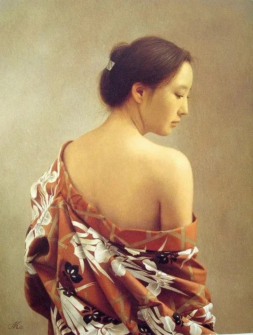 世界上最专情的画家是谁,日本超写实画家森本草介,一辈子就只画一个