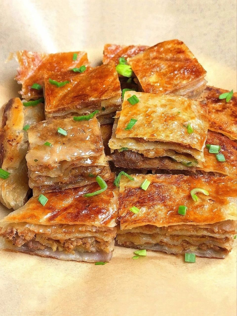 这个牛肉千层饼真的是一绝!巨好吃!