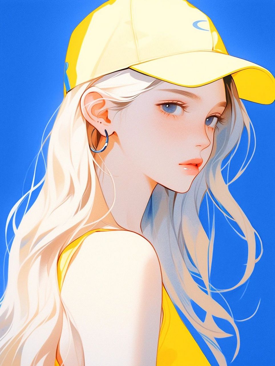 女生头像:明亮的色调,完美的碰撞,点缀了五彩斑斓的人生.