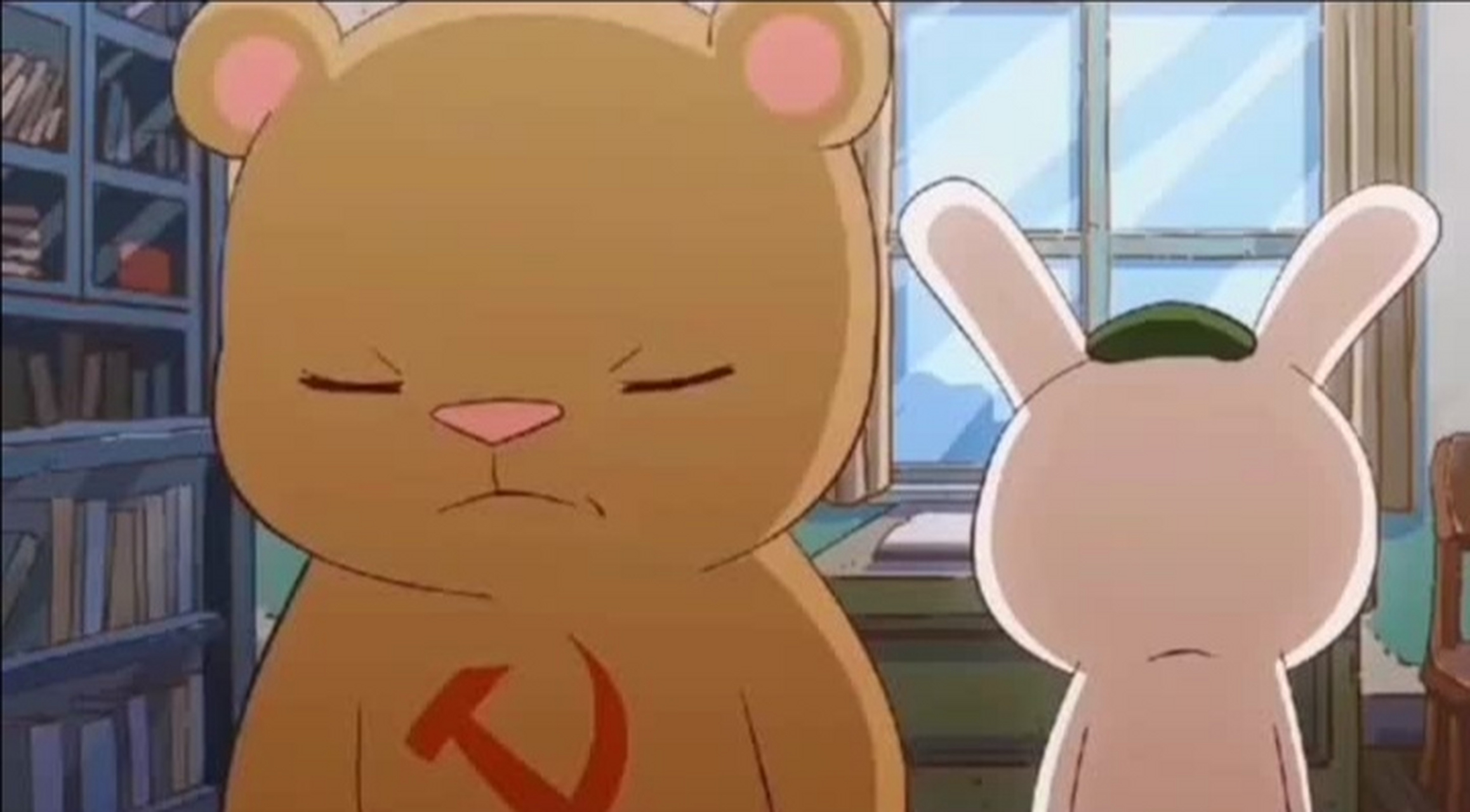 这张图片来自那兔,从这一集开始,兔子和毛熊的关系就开始恶化了.