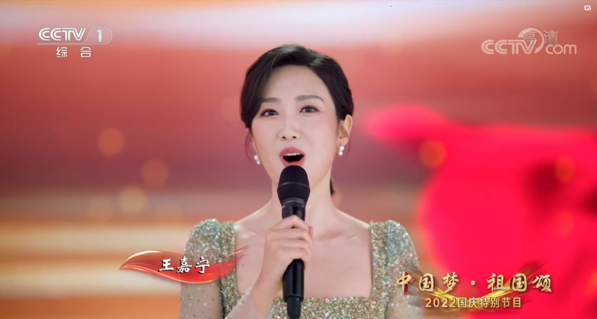 央视主持人王嘉宁唱歌图片