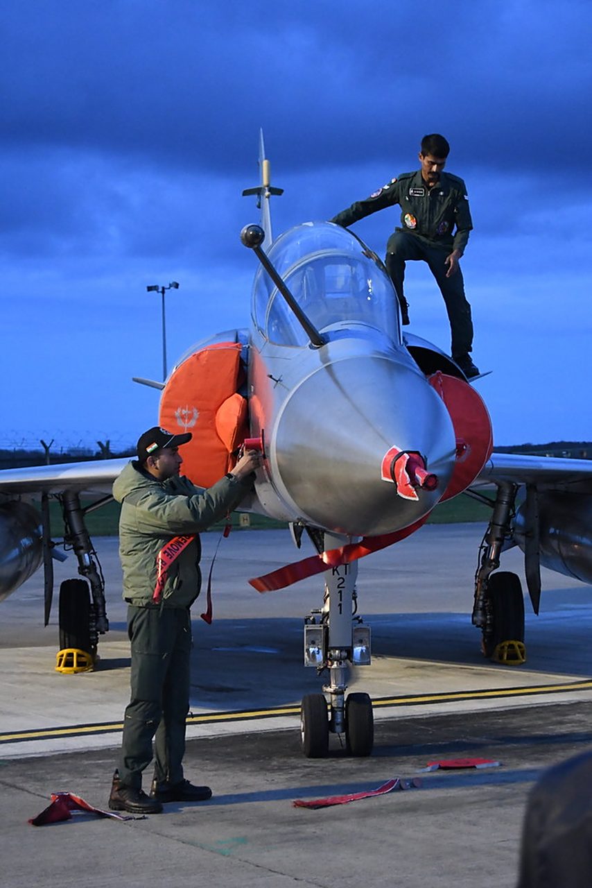 近日,印度空军幻影2000战机飞赴英国参加皇家空军沃丁顿眼镜蛇战士