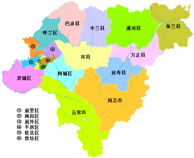 2021年哈尔滨各区县财政收入:南岗区第3,宾县第8,通河县第15