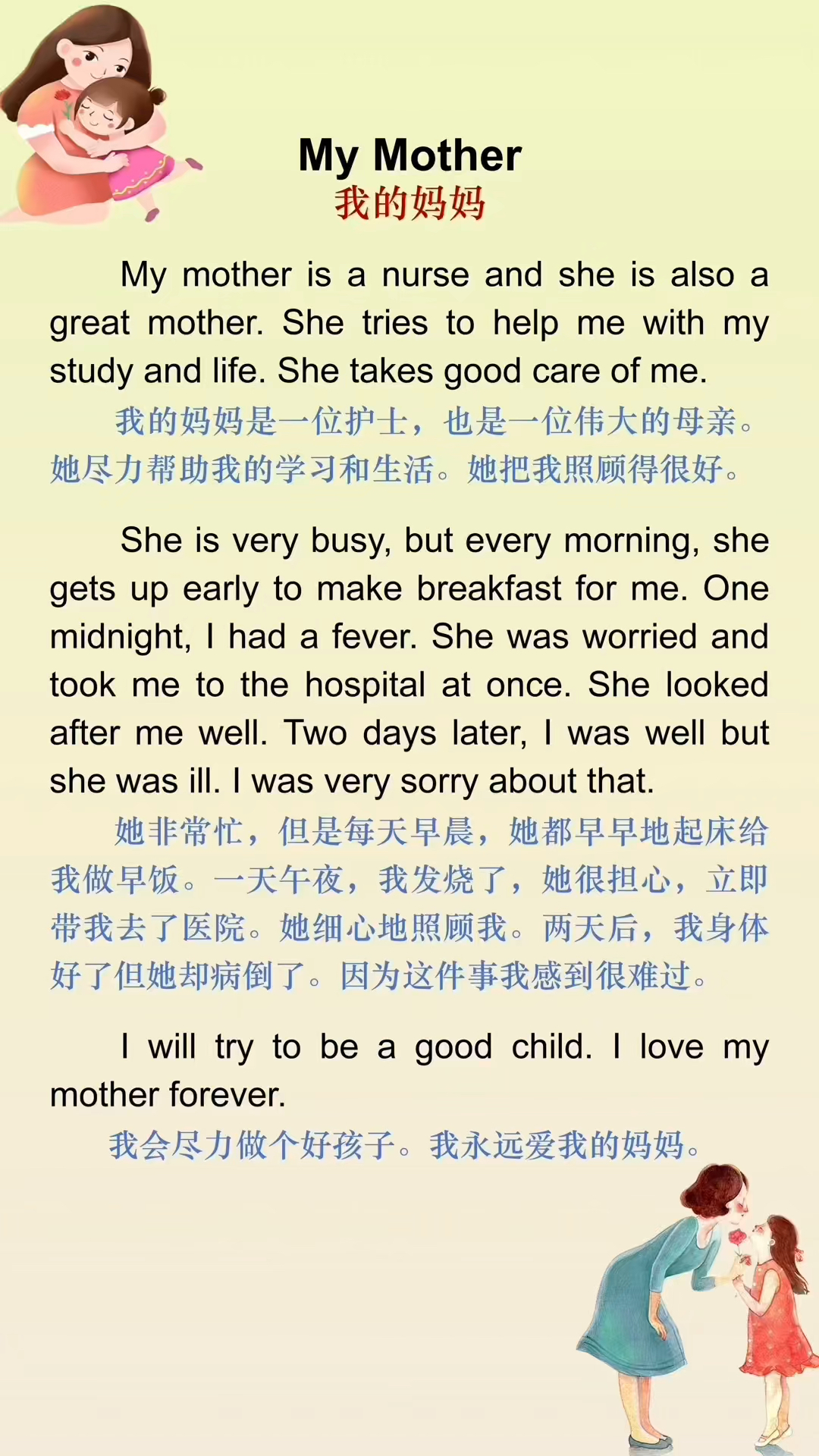 介绍妈妈的英语作文图片