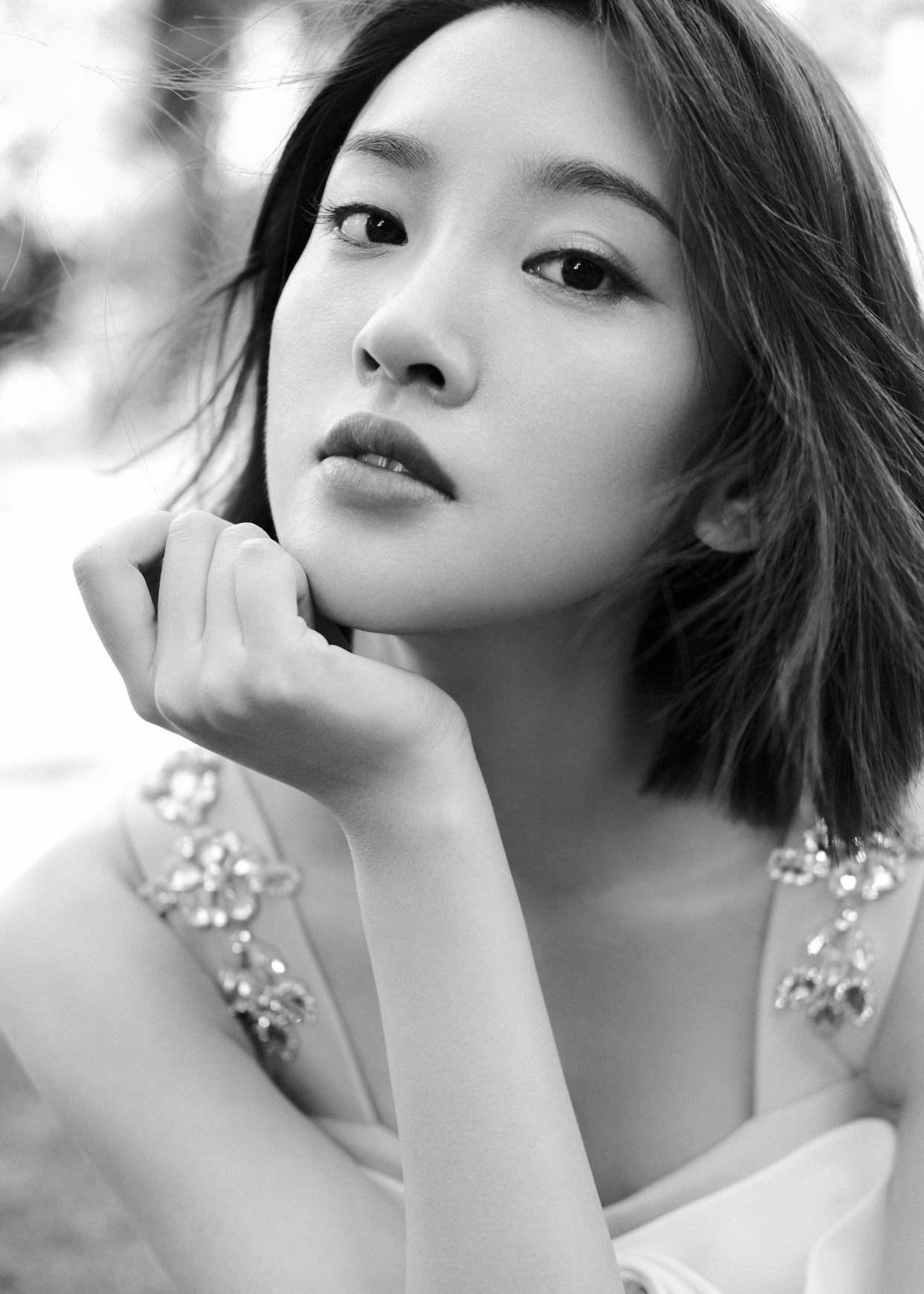 唐艺昕黑白图片:姐姐太美了