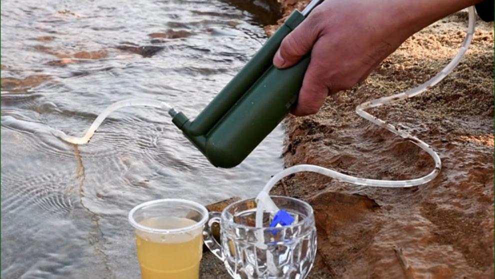 野外自制水过滤器图片