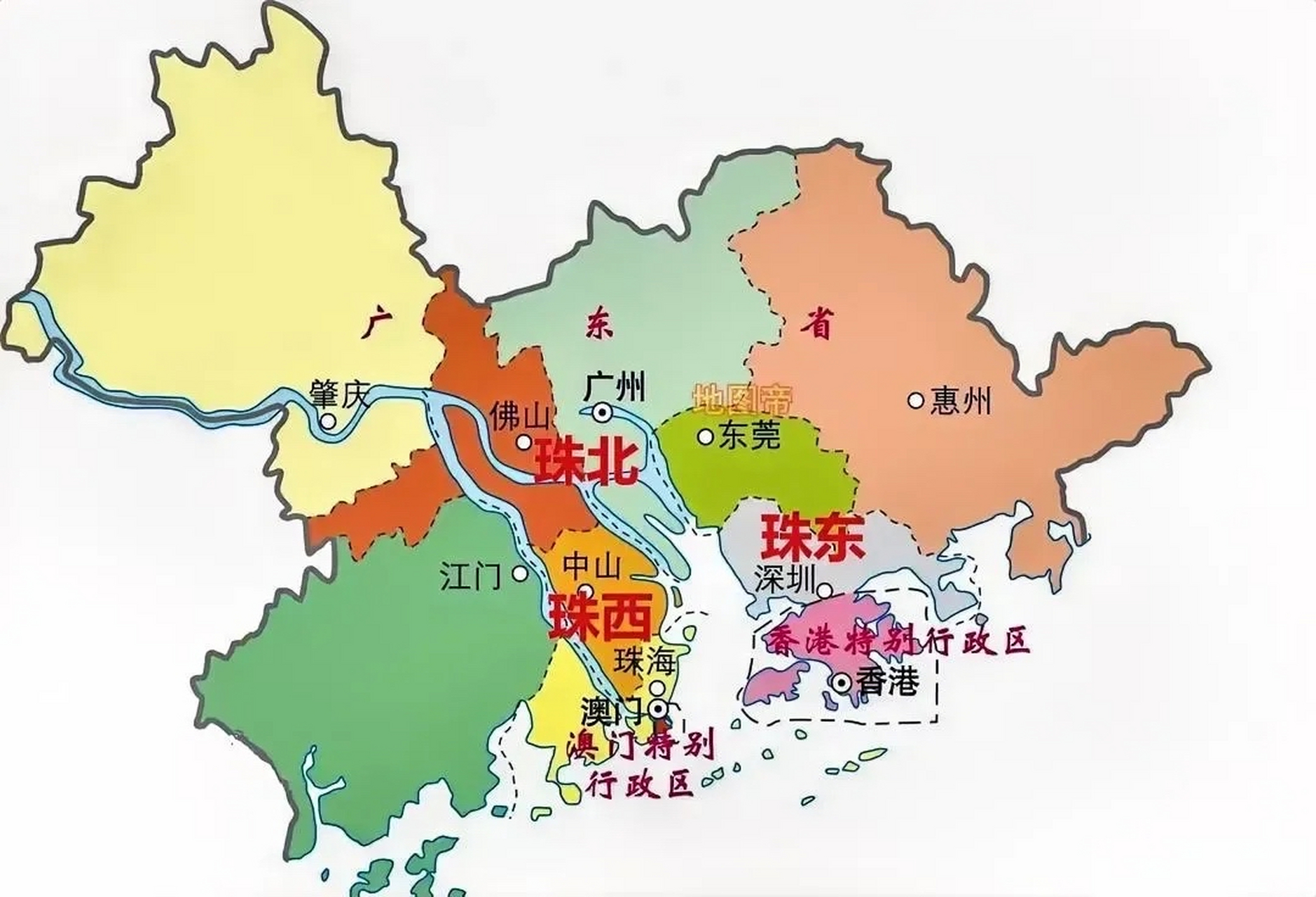 广州与佛山交界地图图片