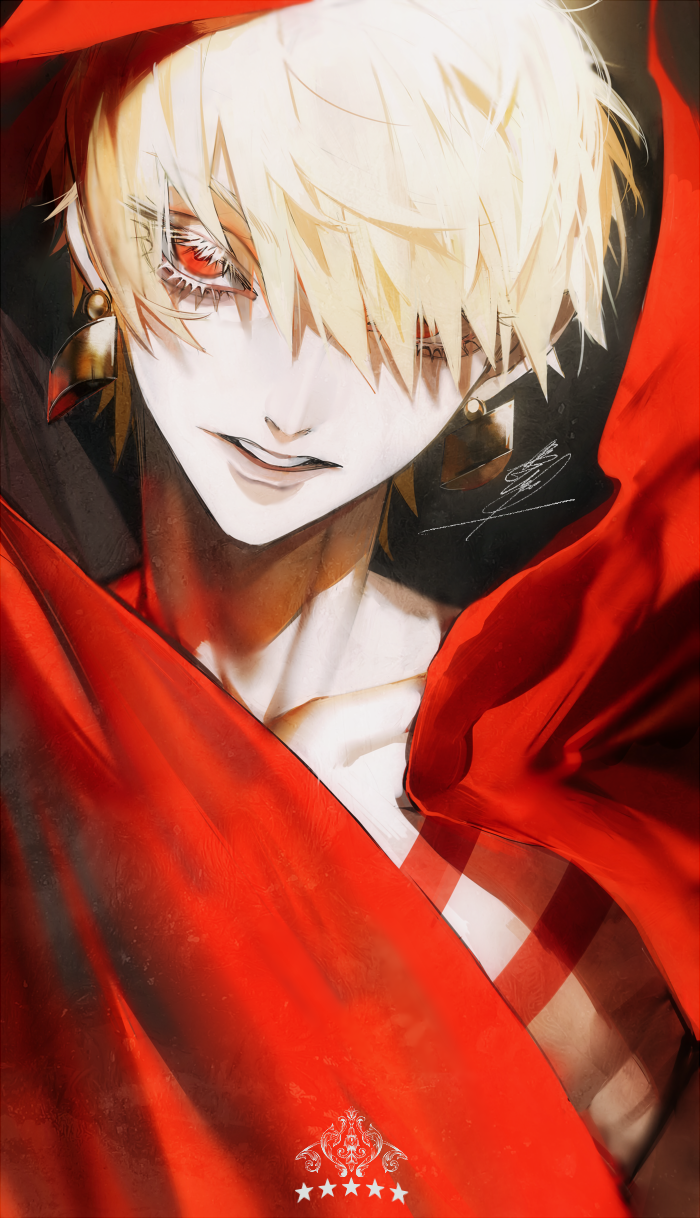 金闪闪同人大作:p站画师厚涂版的吉尔伽美什,魅力四射,霸气外露