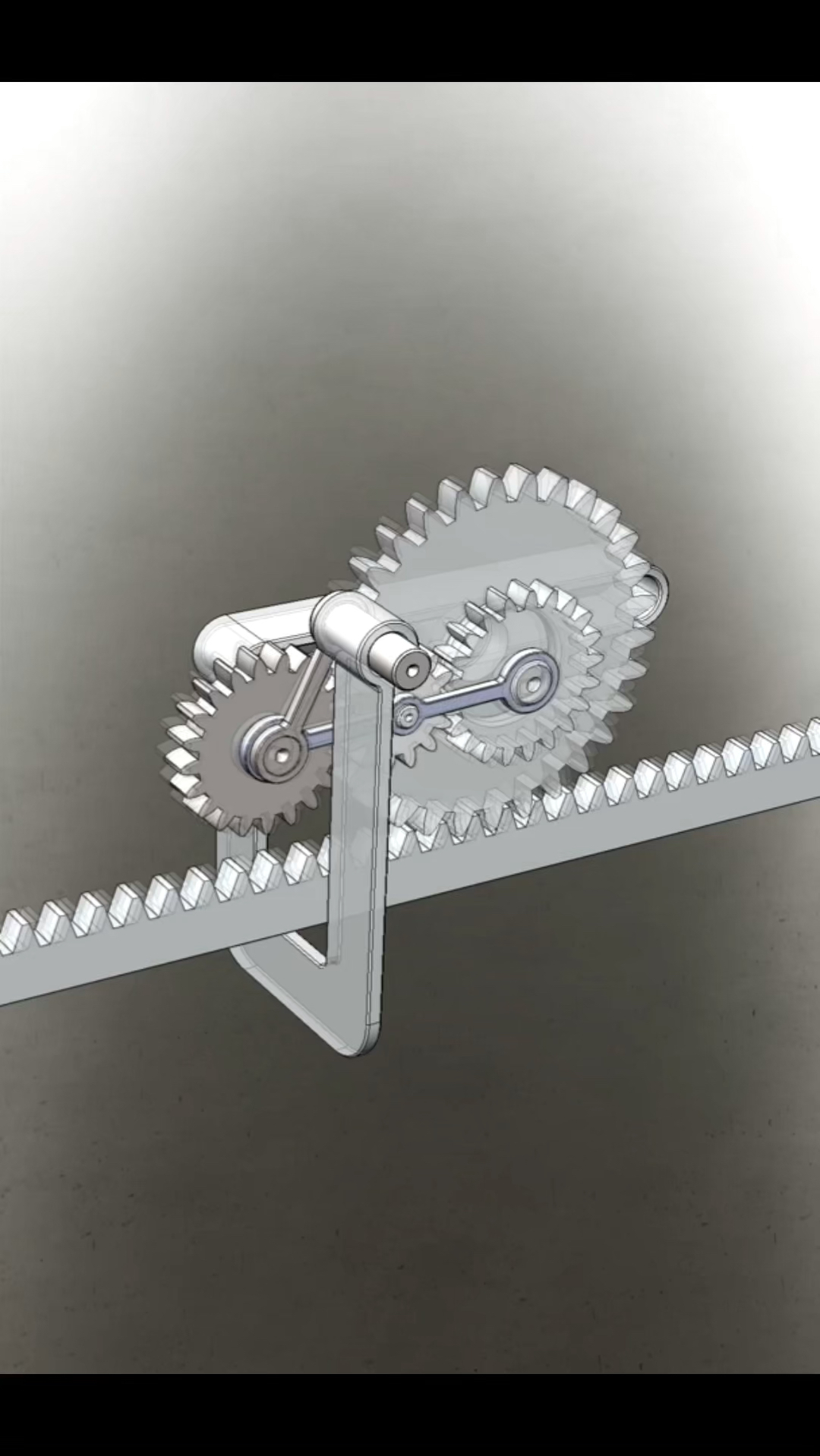 机械设计,多齿轮,齿条运动部件