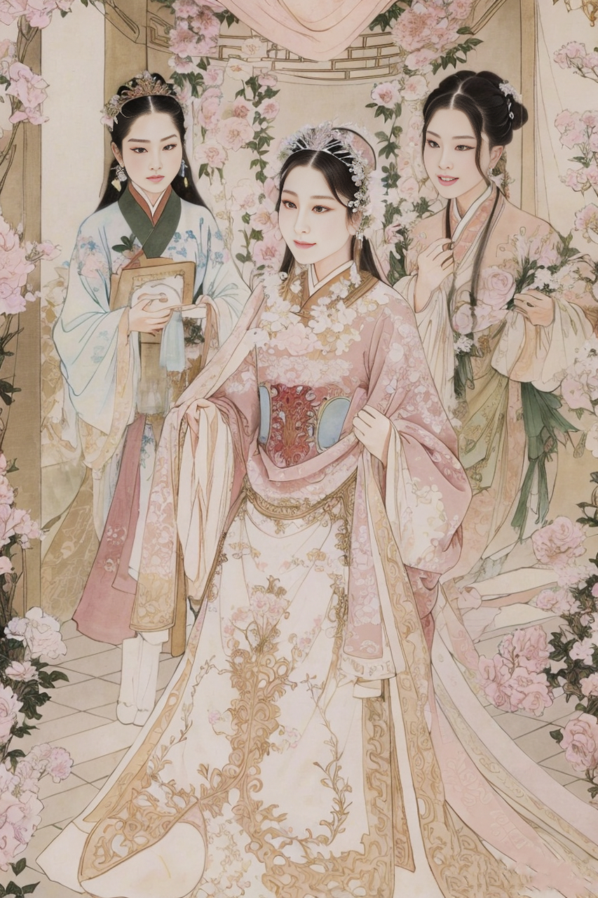 ai画廊#中国古代四大美女之四, 杨玉环 / 是唐代著名的美女,她是唐