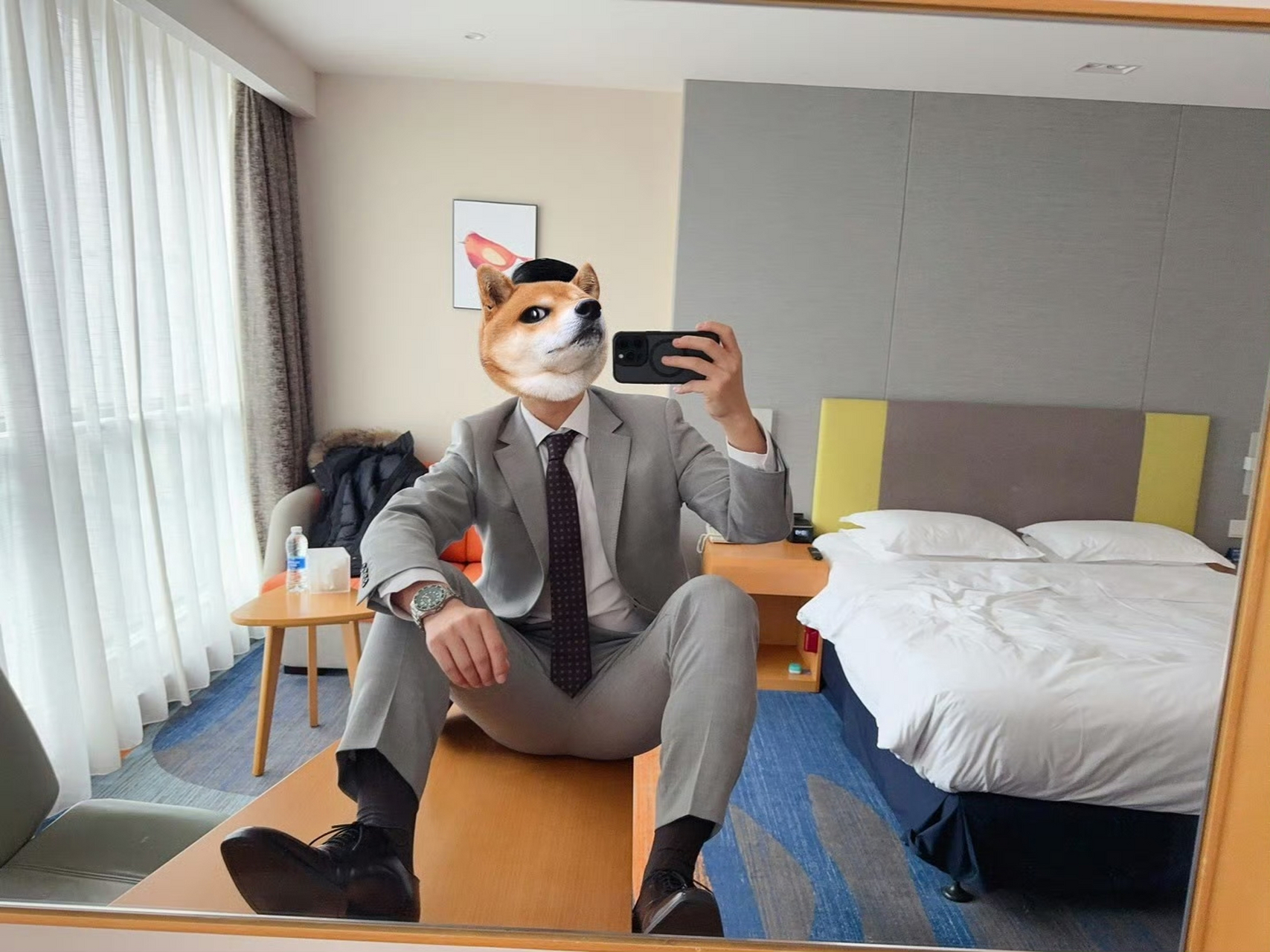 正装男不露脸系列,灰色正装确实很高级,谁穿谁好看