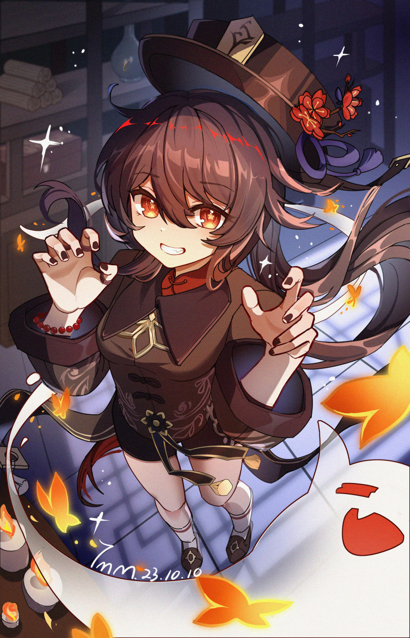 《原神》胡桃同人图分享,画师米游社:唐明明.喜欢就点个赞吧!