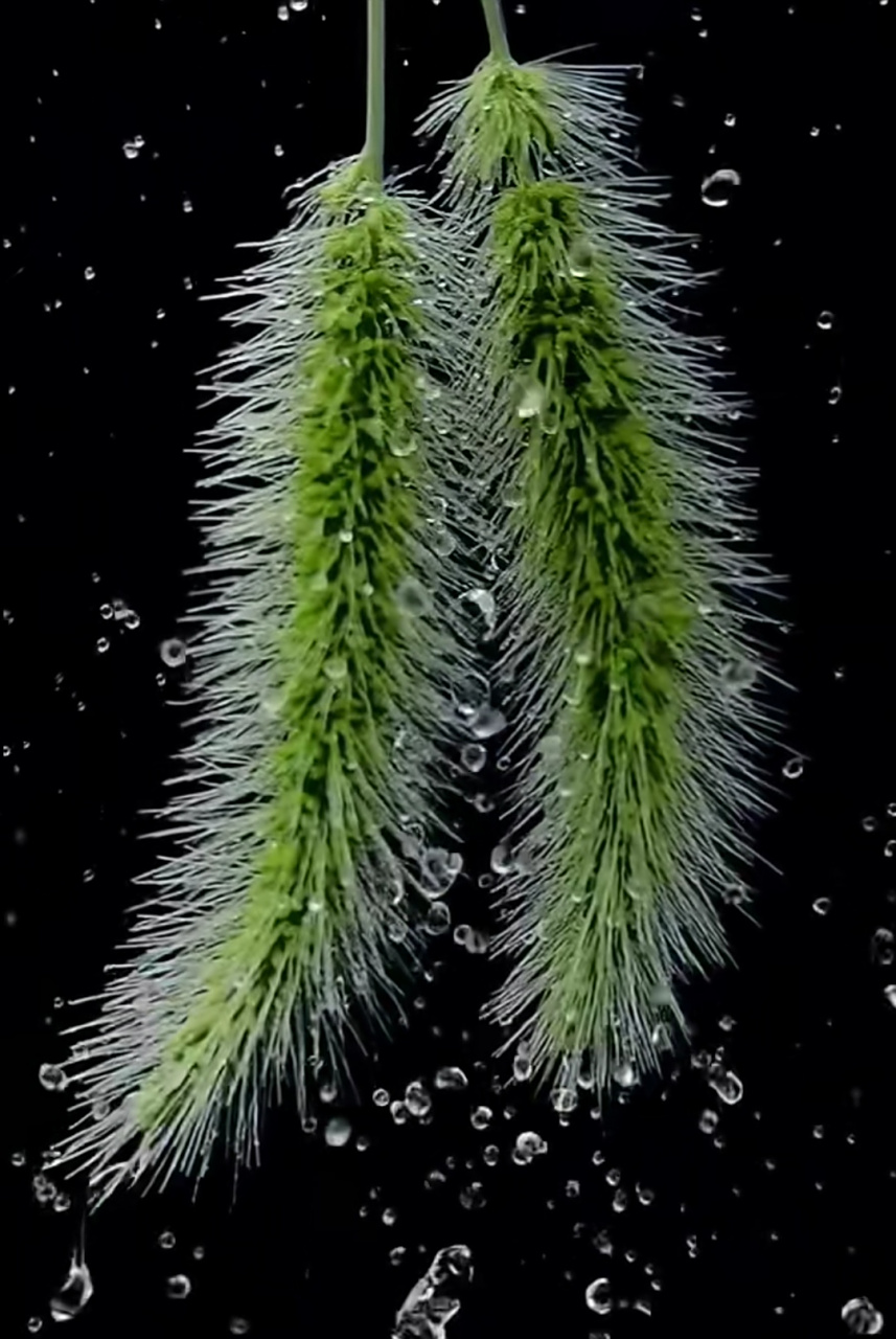 狗尾巴花也是懂浪漫的,跟着风一起摇摆