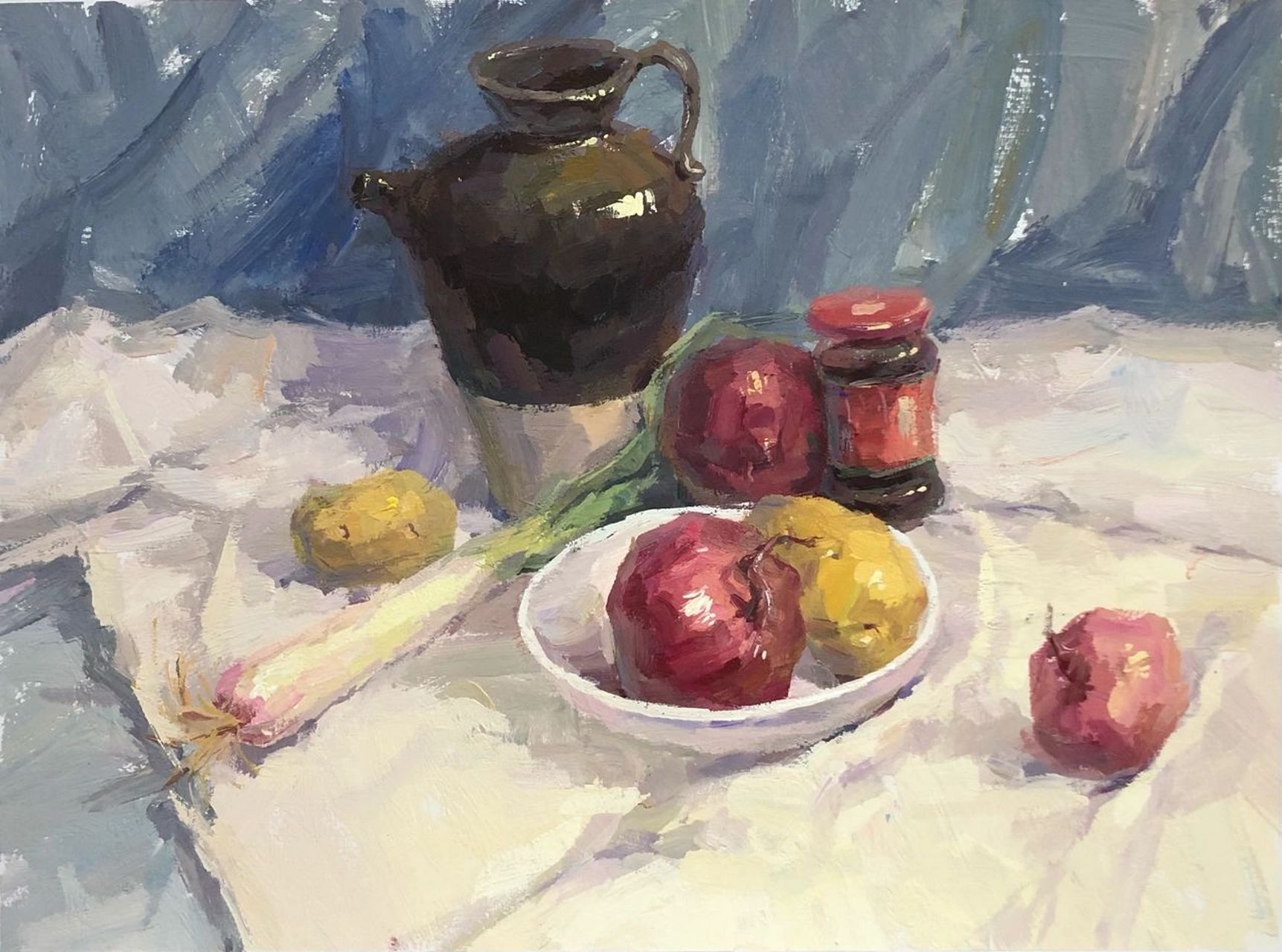 联考色彩静物优秀范画分享!美术生看过来,这些素材你可以积累!