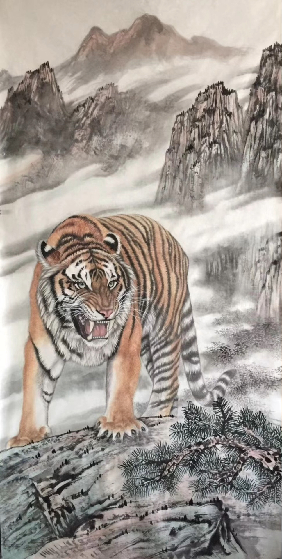 秦洪彬先生画虎誉满天下