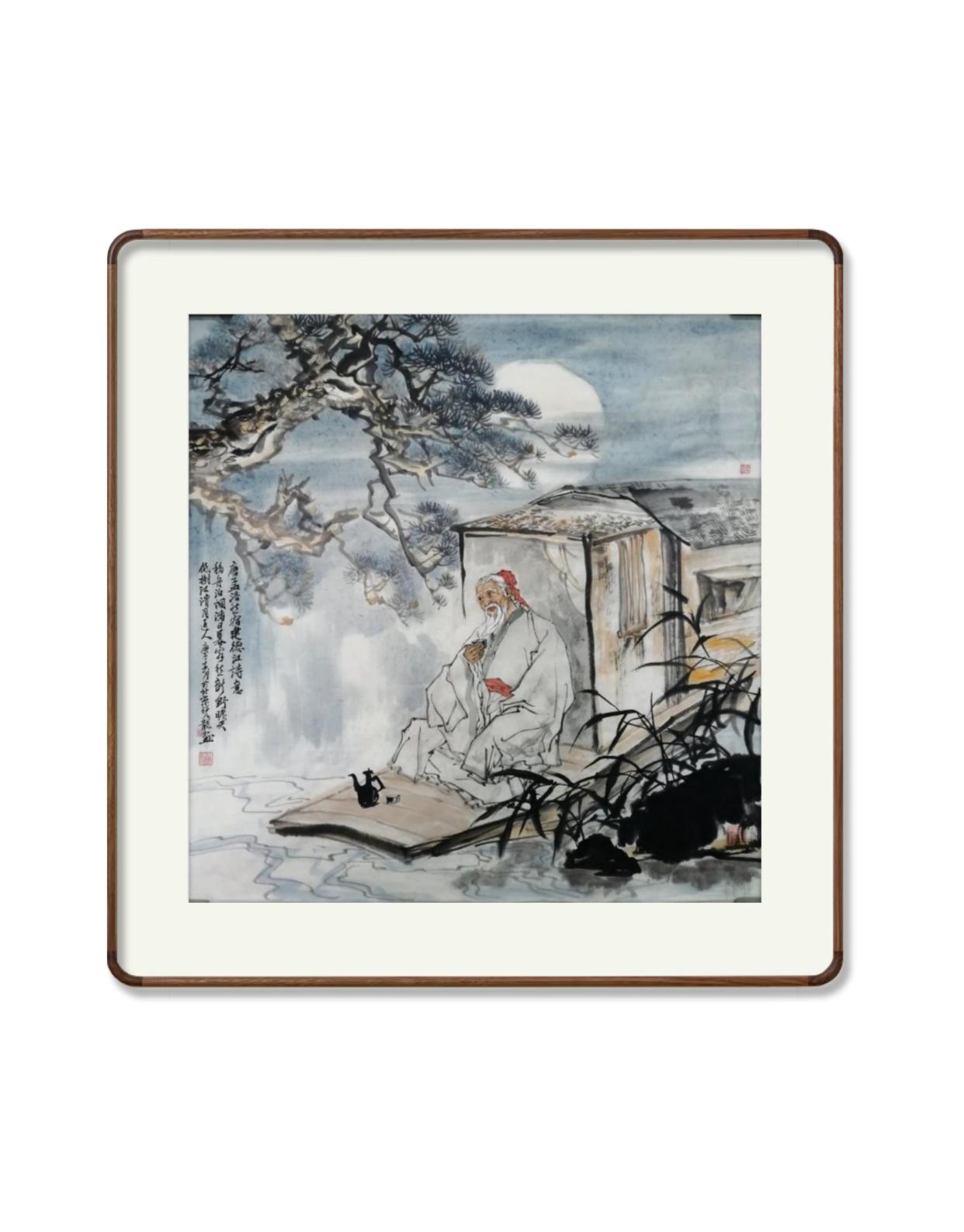 国画诗意《孟浩然·宿建德江》