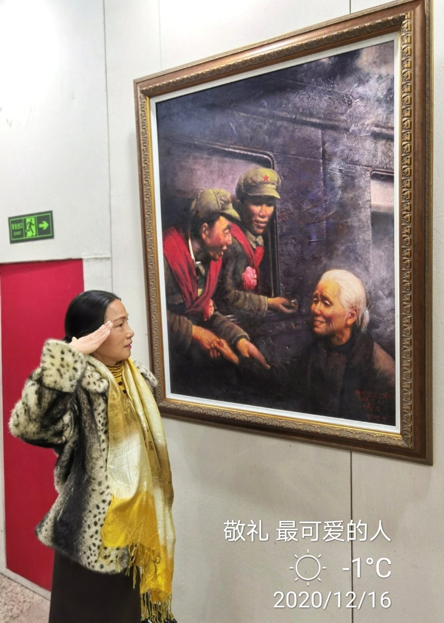 开国少将谢振华将军之女谢海巢女士,今天出席大型主题