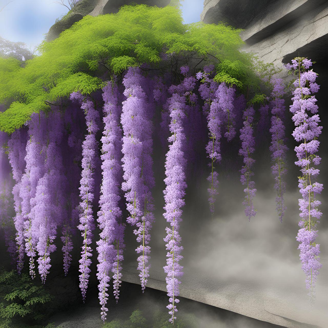ai理解的"紫藤萝瀑布",真服了它大脑.