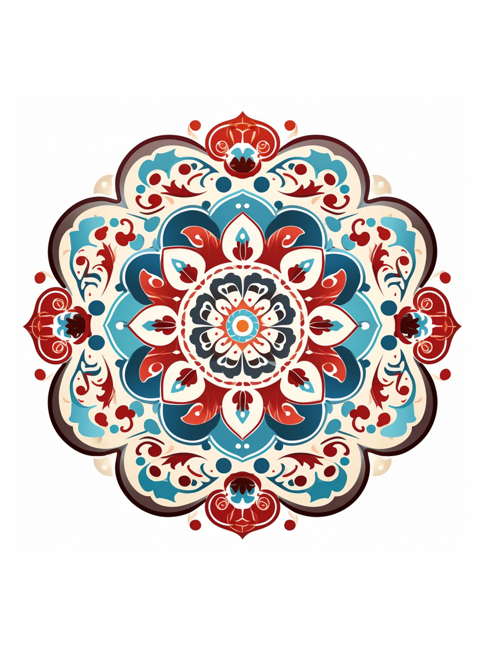 探索中国传统图案|敦煌配色的宝相花纹 9478 9805宝相花纹的