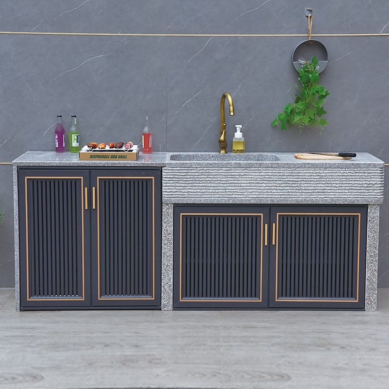 天然大理石洗衣池,拖把池,户外洗手台盆一体,洗菜操作台院子大理石