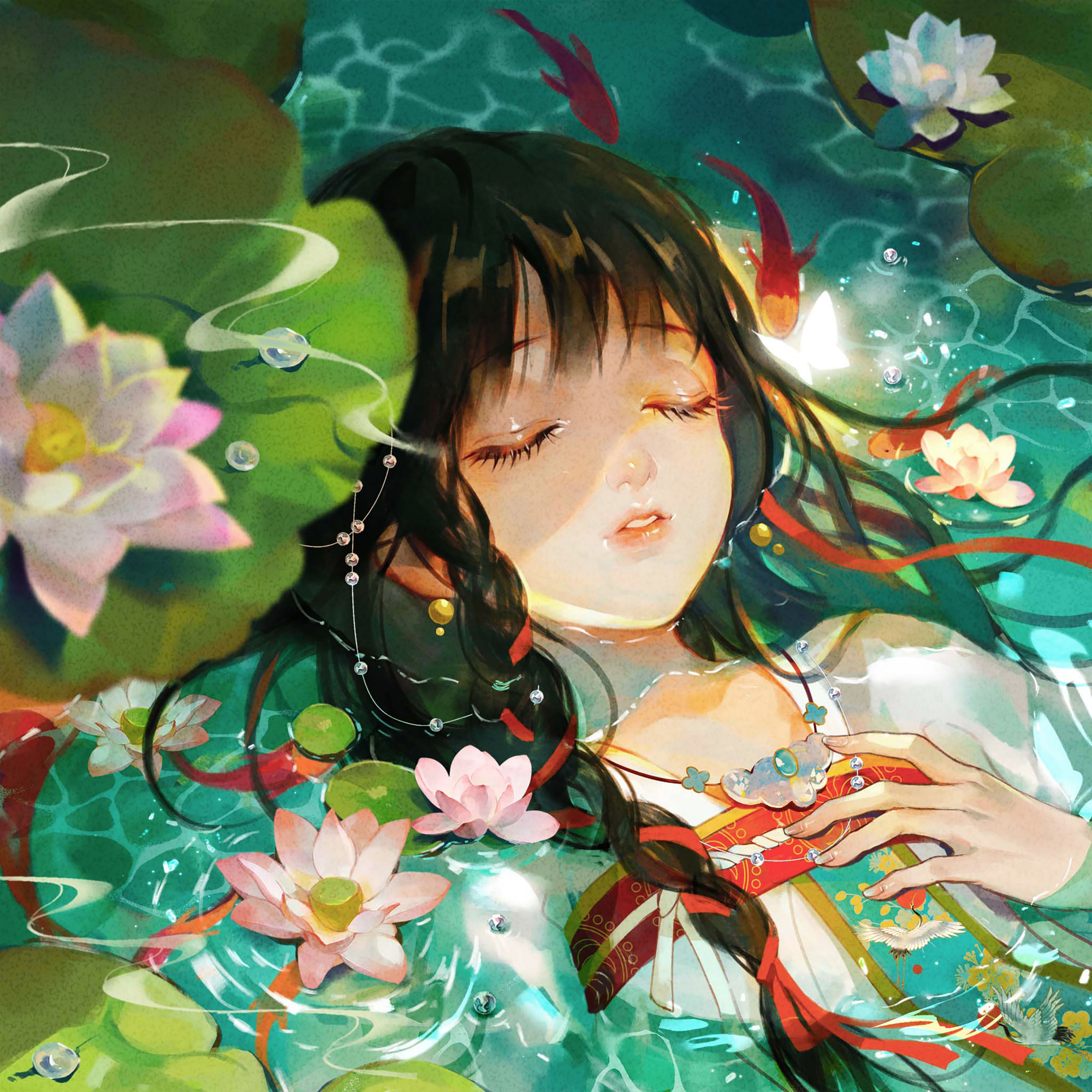 山海之古风人物插画欣赏——画师:萤時