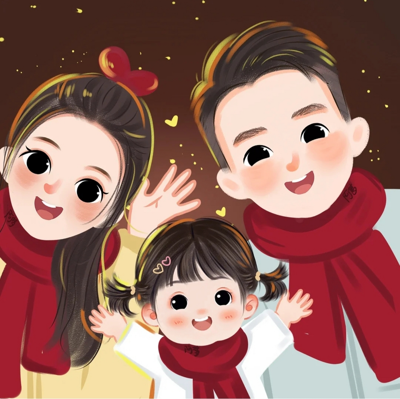 幸福就是一家人整整齐齐地在一起,有福同享,有难同当