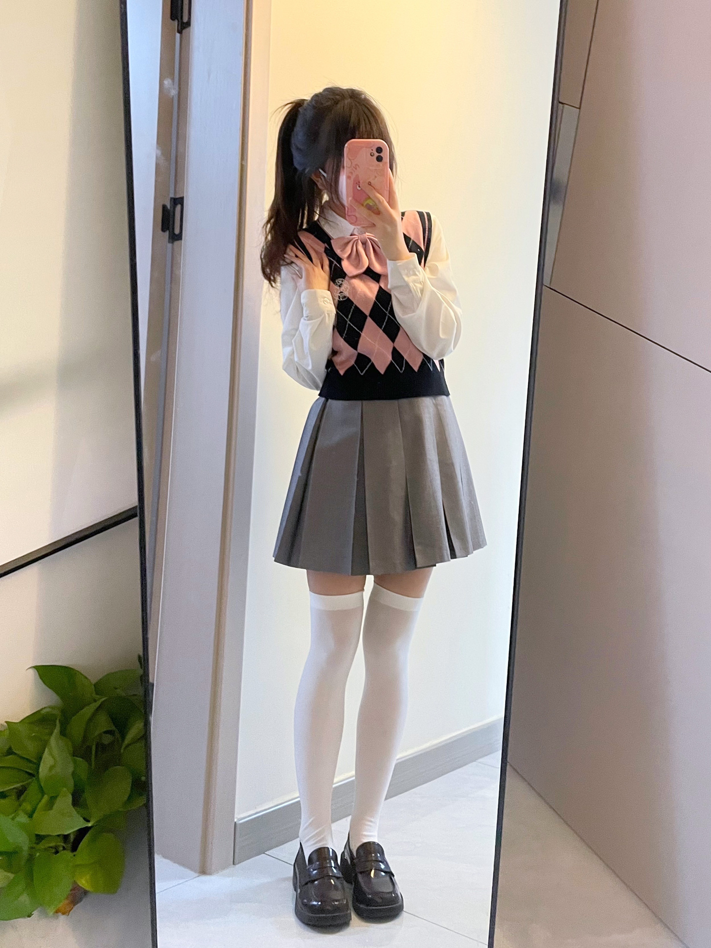 胖子穿jk制服