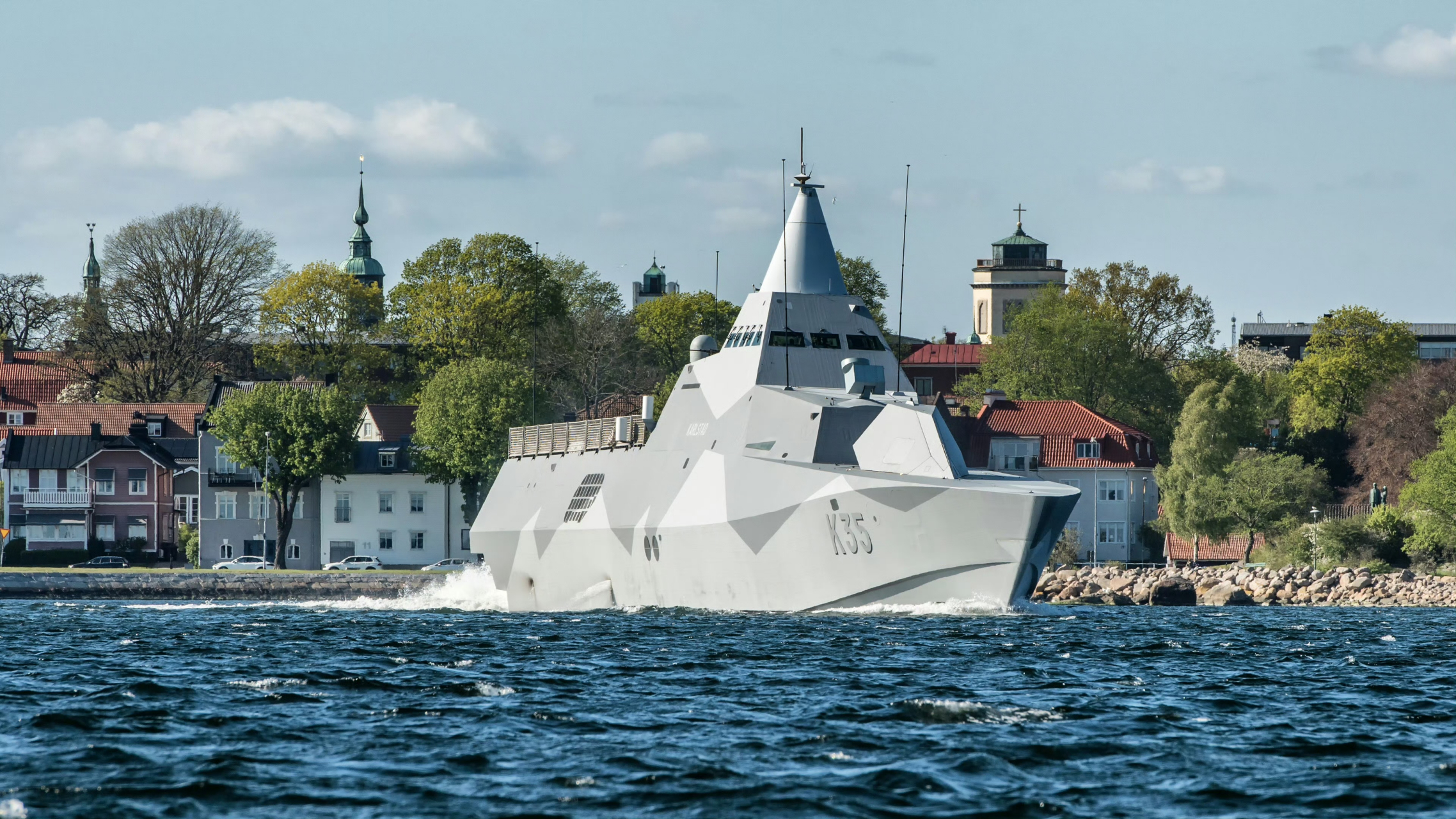 【舰船视野】复合材料全面隐身舰艇先驱:瑞典维斯比隐身护卫舰,什么