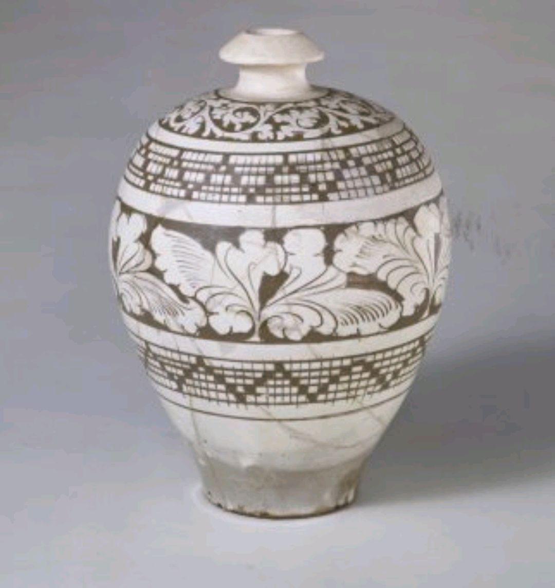 朕的潮代|宋-当阳峪窑白釉剔花瓶