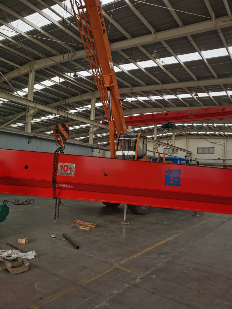 单梁起重机行车安装过程